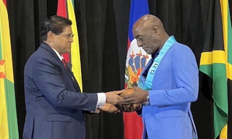 Cricket Image for Sir Vivian Richards Awarded With The Order Of The Caribbean Community Award