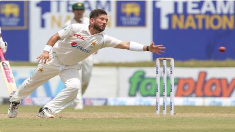 Cricket Image for WATCH: 36 Year Old Yasir Shah Takes A Dashing Catch Airborne To Dismiss In Form Ch