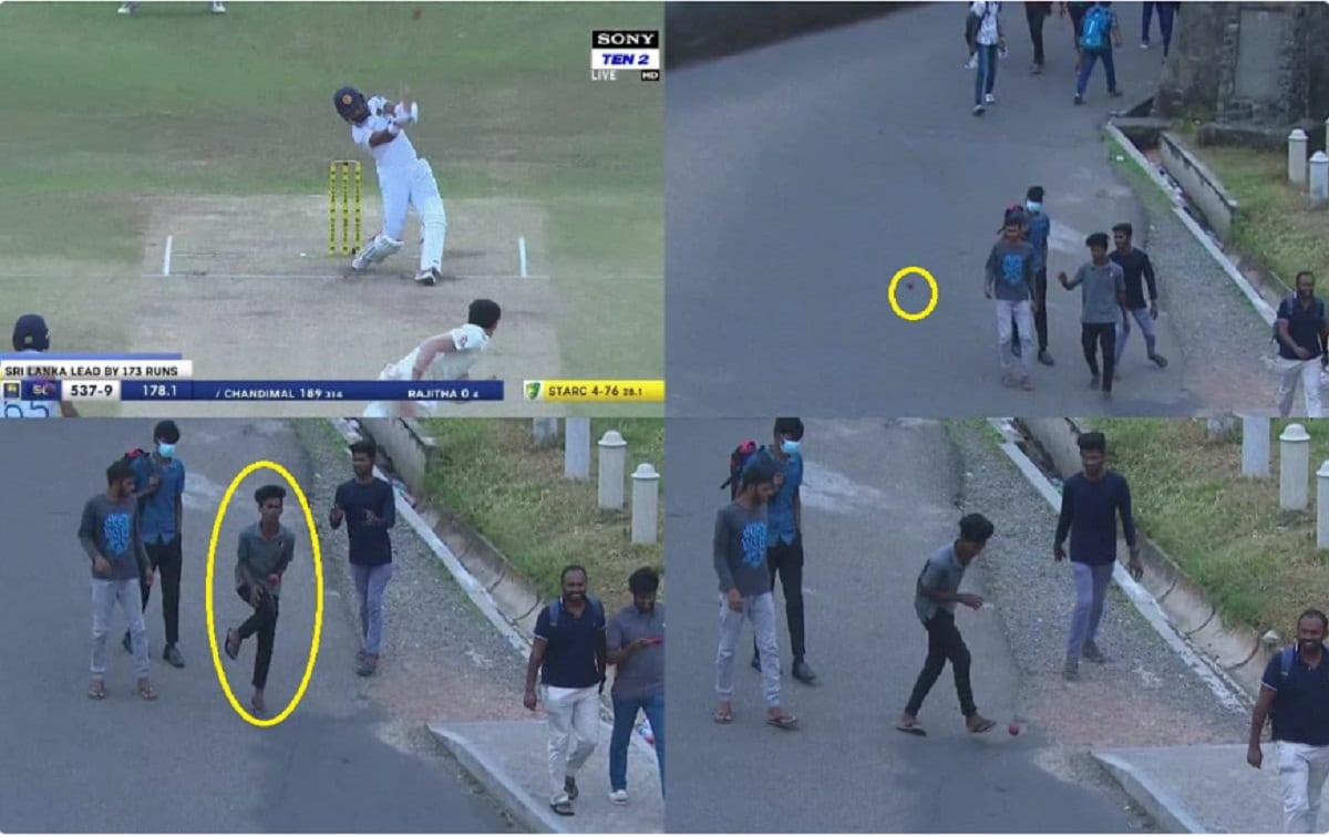 Cricket Image for WATCH: Dinesh Chandimal Smacks The Ball Out Of The Stadium, Hits A Pedestrian On R