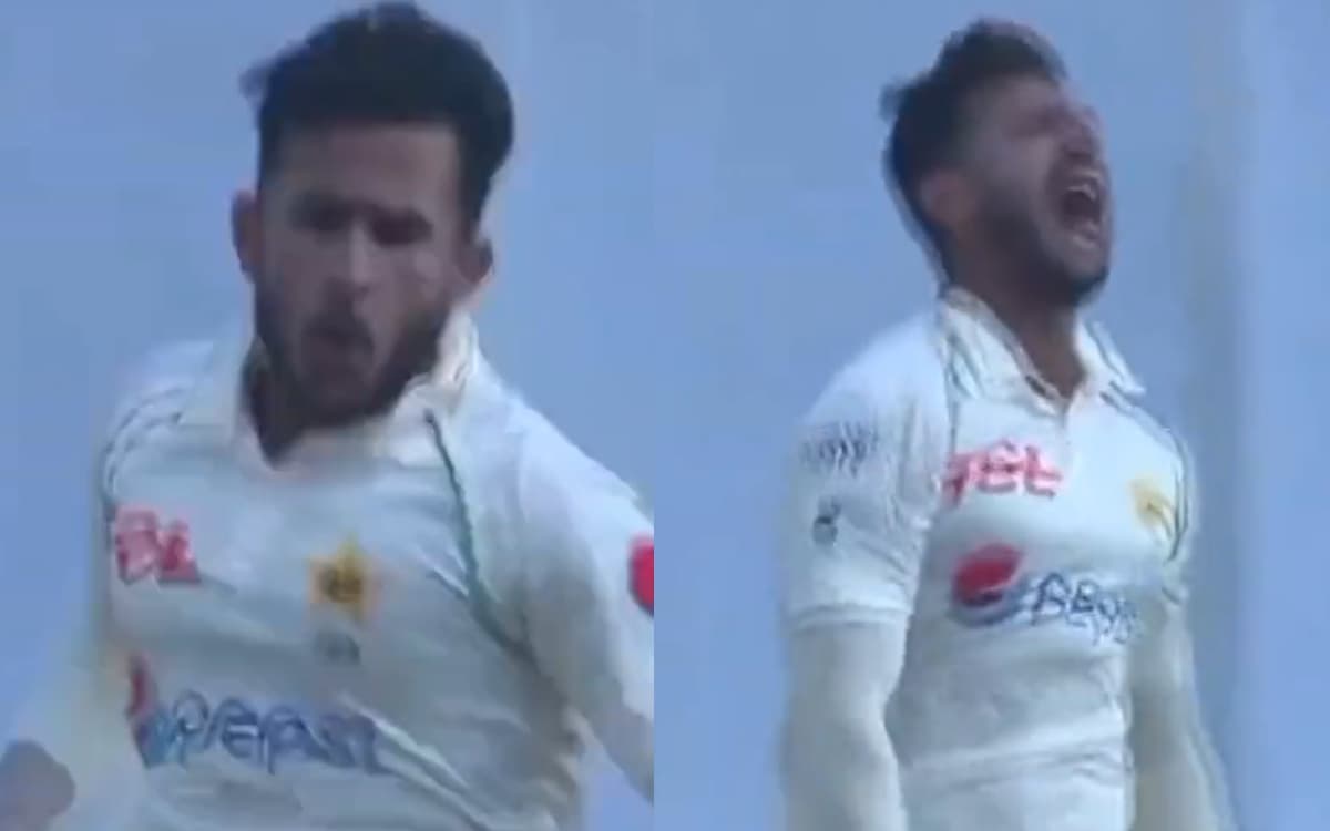Cricket Image for हसन अली ने लगाई दहाड़, जोर-जोर से चीखकर किया पहले विकेट का सेलिब्रेशन; देखें VIDEO