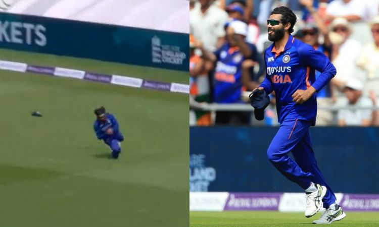 Cricket Image for WATCH: Jadeja's Sliding Catch To Dismiss England Skipper Jos Buttler In 3rd ODI