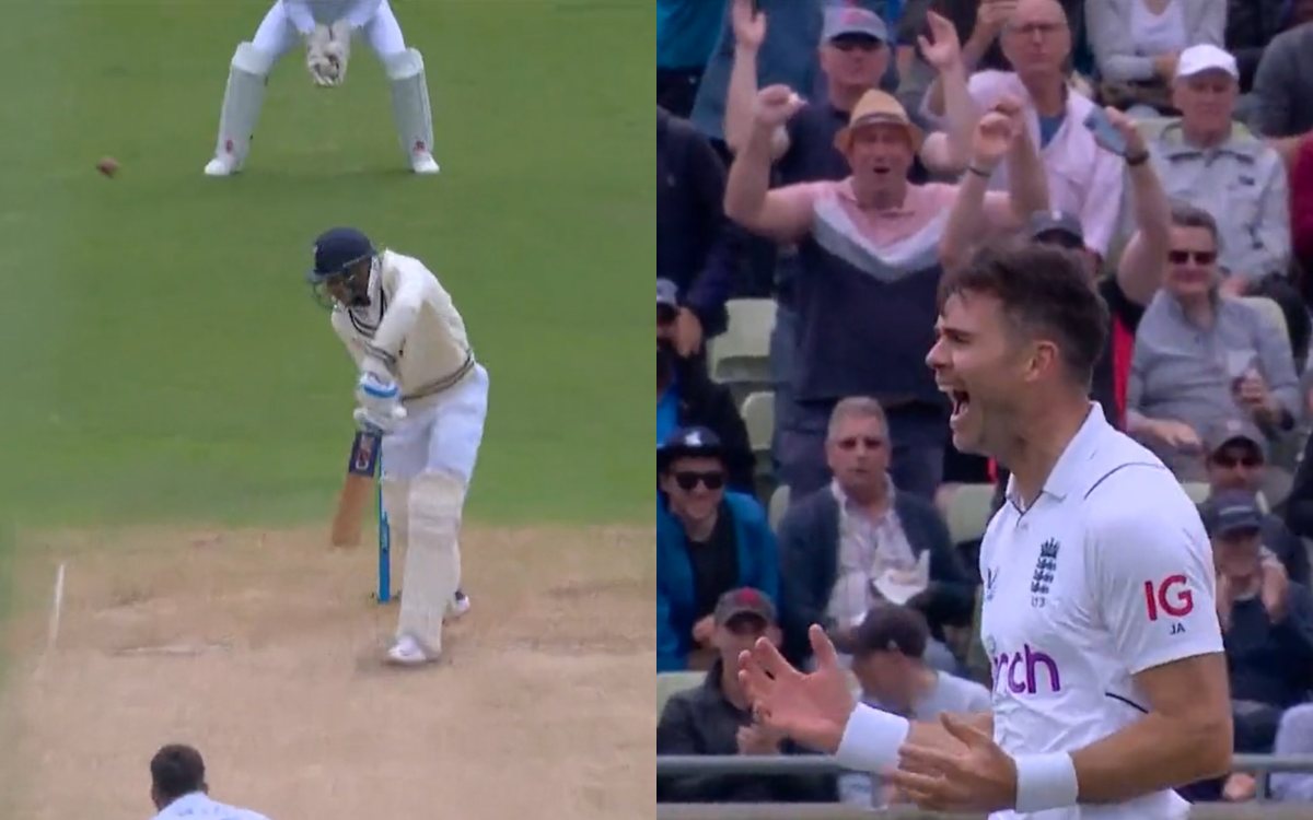 Cricket Image for WATCH: James Anderson Deals First Blow In First Over; Dismisses Opener Shubman Gil