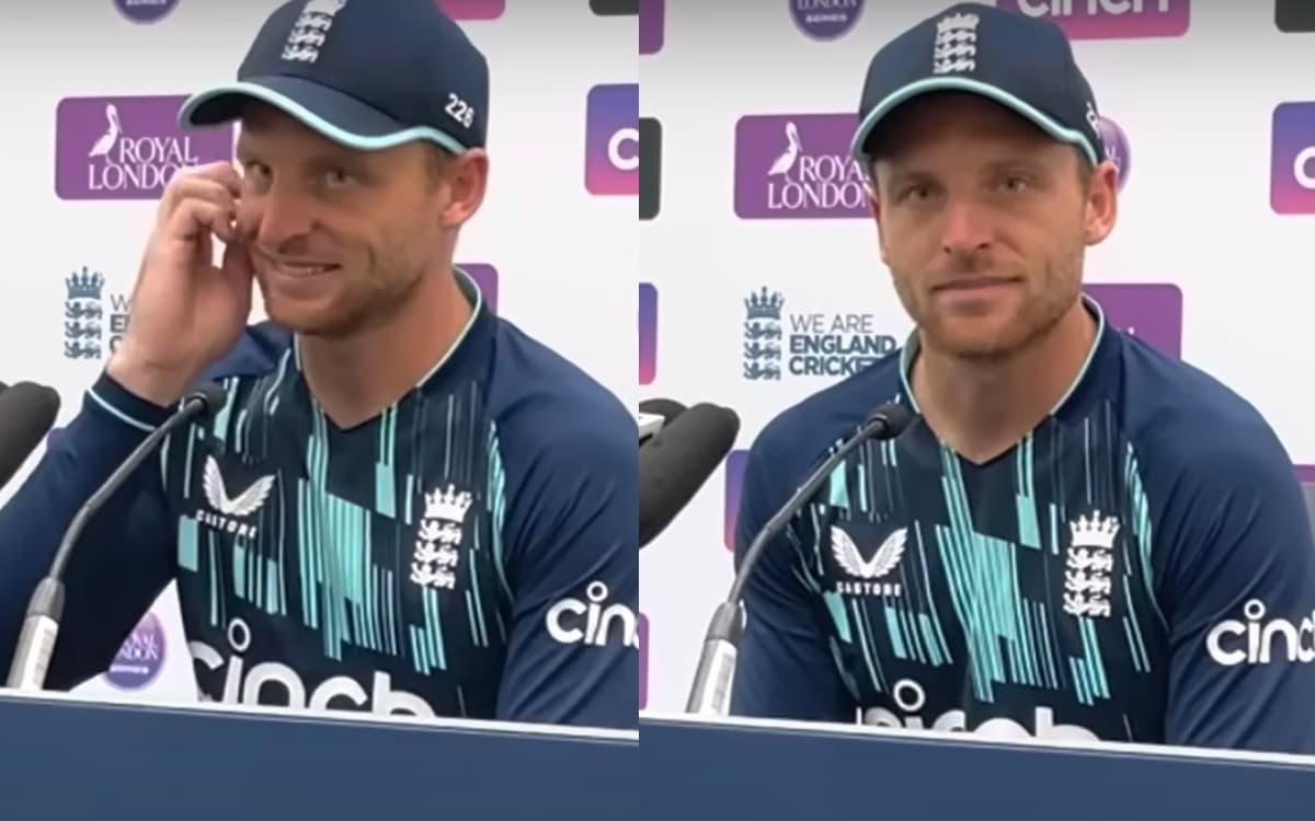 Cricket Image for VIDEO: पत्रकार के सवाल से चिढ़े जोस बटलर, दो बार पूछा था- 'क्या बुमराह है नंबर 1 ग