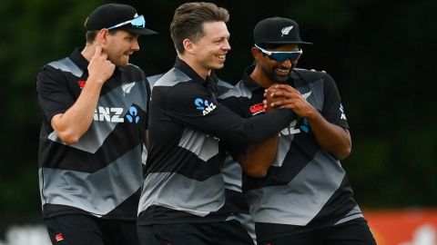 Cricket Image for WATCH: Michael Bracewell Takes Hat-Trick In His First Over In T20Is; Takes Kiwis T