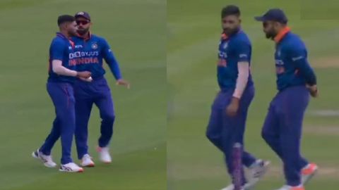 Cricket Image for विराट ने सिराज के कानों में फूंका मंत्र, फिर छा गए मिया भाई; देखें VIDEO