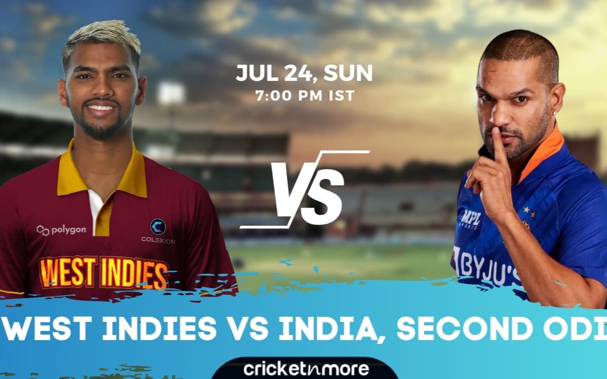 Cricket Image for WI vs IND 2nd ODI Fantasy Team: इन 11 खिलाड़ियों पर खेल सकते हैं दांव, ऐसे बनाए अप