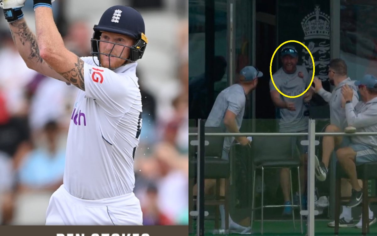 Ben Stokes hits six into England dressing room on the way to 12th Test Century