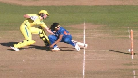 Cricket Image for commonwealth games 2022 cricket Radha Yadav runout Meg Lanning australia women vs 