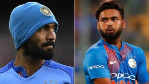 Cricket Image for Rishabh Pant Over Dinesh Karthik Saba Karim Xi For Team India Vs Pakistan