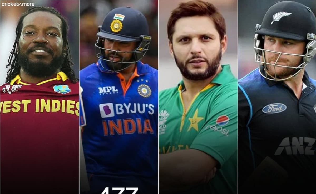 Rohit Sharma now has the second most sixes in international cricket Rohit Sharma now has the second most sixes in international cricket