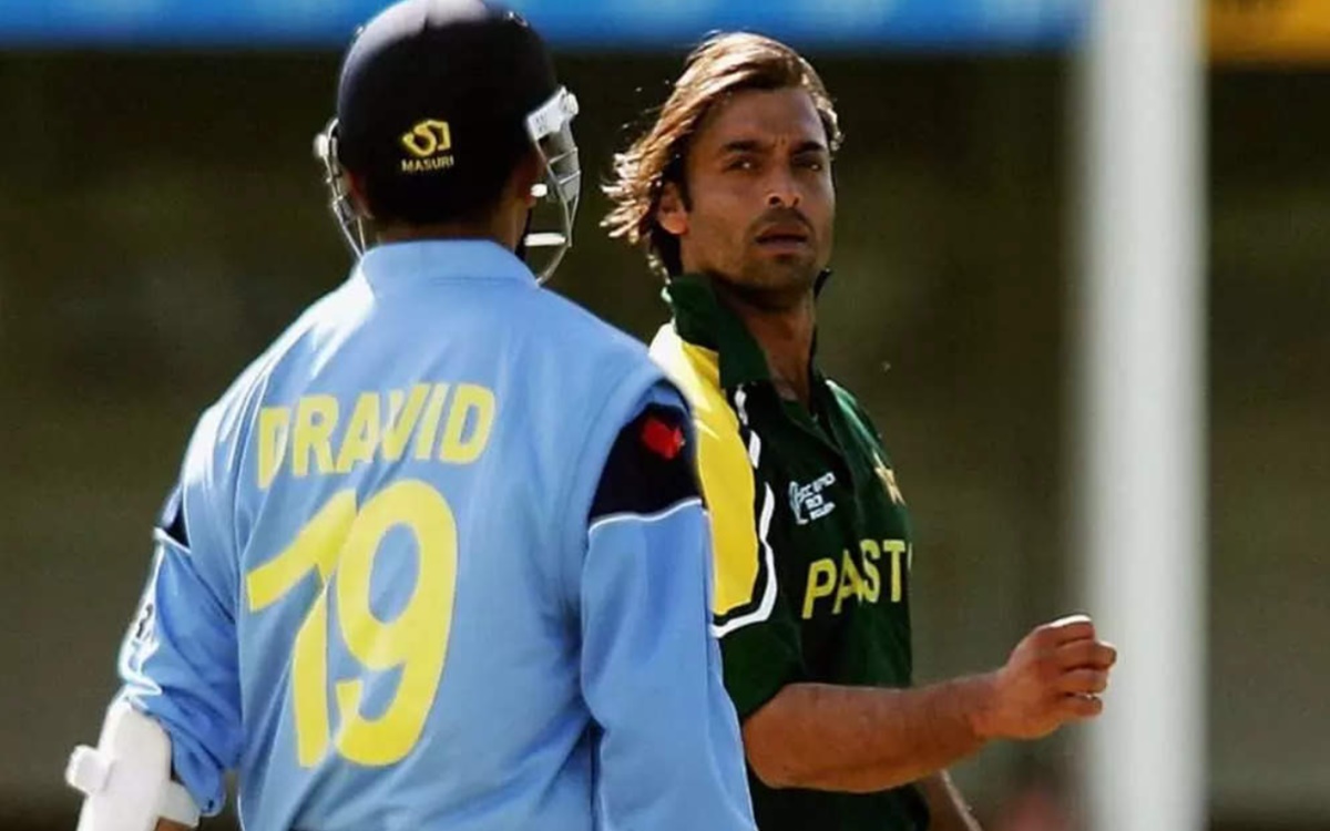 Cricket Image for Shoaib Akhtar Faceoff With Gentleman Rahul Dravid