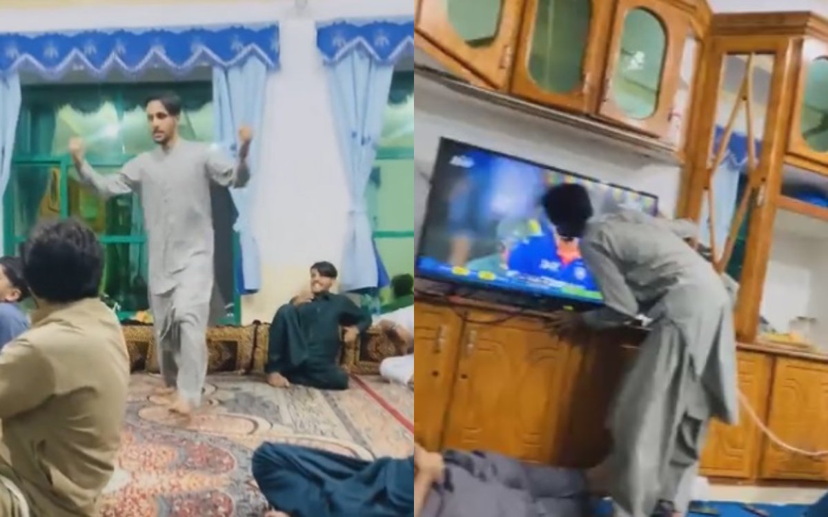Cricket Image for VIDEO : अफगानी फैन ने हार्दिक पांड्या को चूमा, पाकिस्तान की हार पर मनाया जोर-शोर स