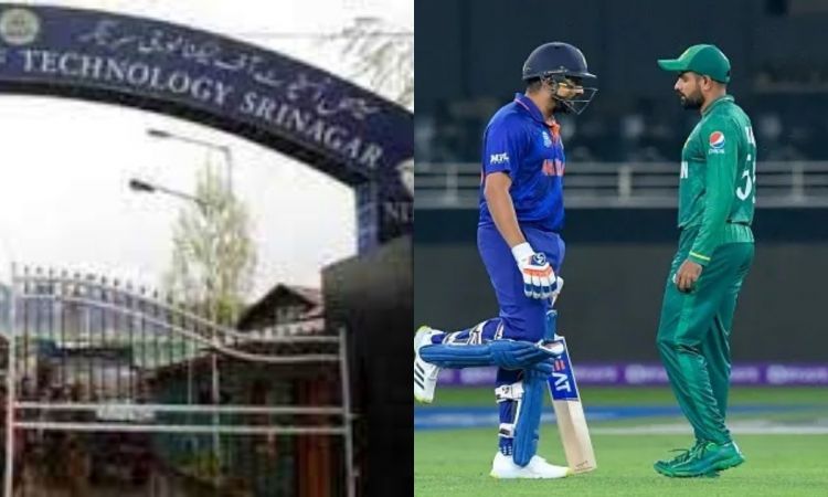 Cricket Image for NIT श्रीनगर ने दिया फरमान, स्टूडेंट एक साथ नहीं देखेंगे भारत-पाकिस्तान का मैच