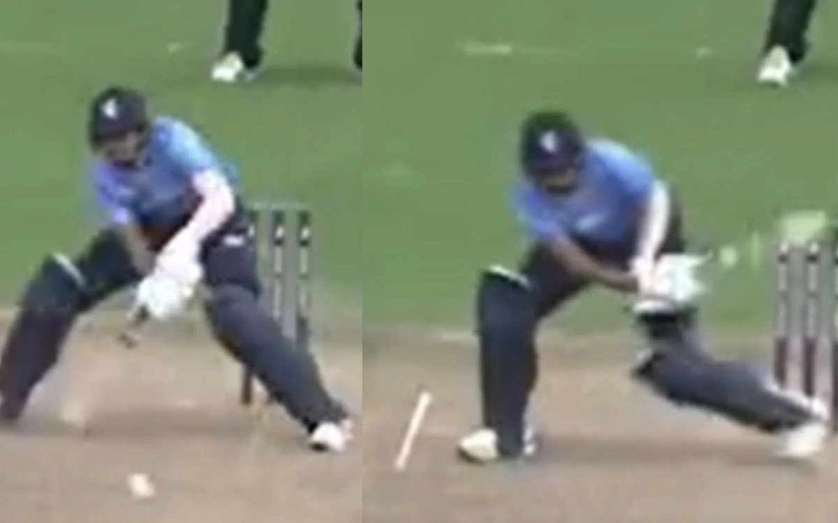 Cricket Image for VIDEO :  नवदीप सैनी बने जोस बटलर, ये देखिए जनाब का स्कूप शॉट