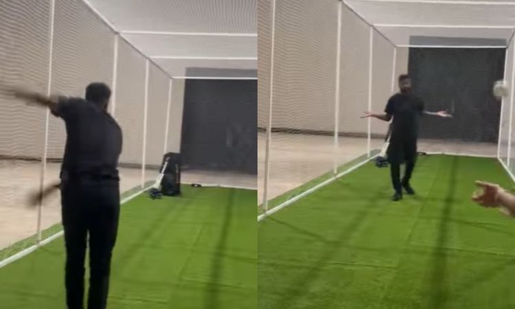 Cricket Image for VIDEO : हार्दिक पांड्या ने की बुमराह के एक्शन की नकल, शायद ही कोई इससे बेहतर कर पा