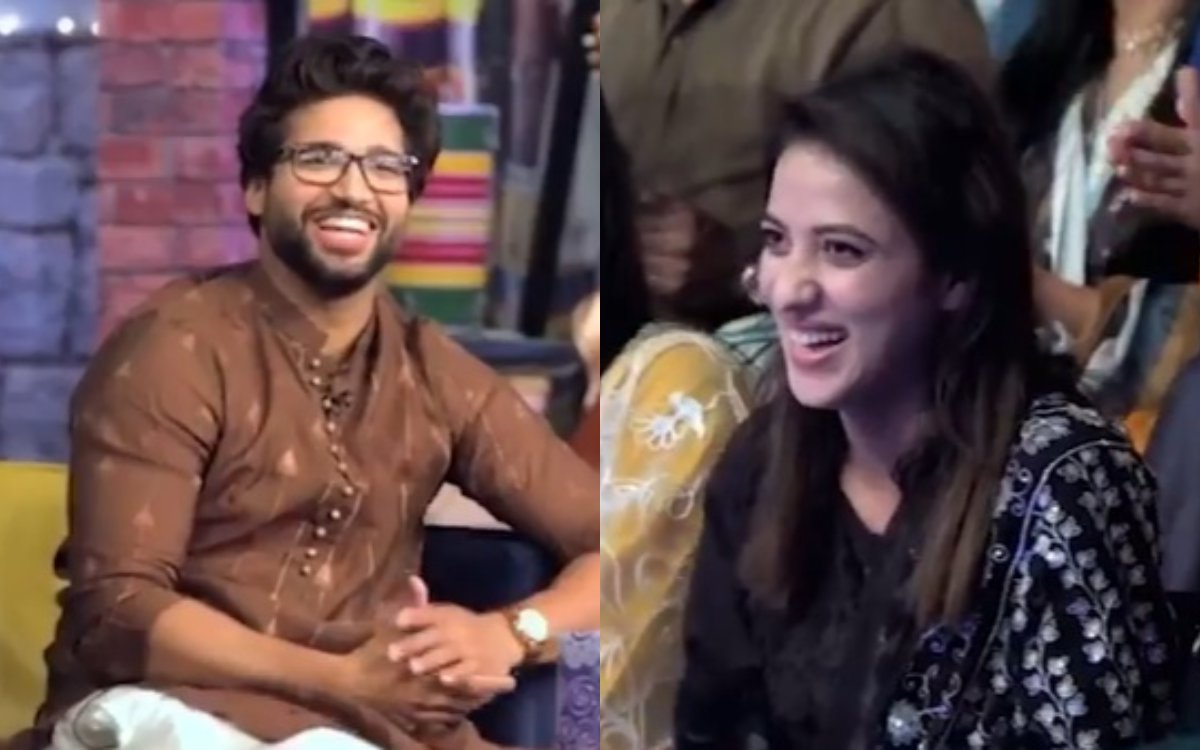 Cricket Image for VIDEO : मुझसे शादी करोगे? लाइव शो में लड़की ने  कर दिया पाकिस्तानी क्रिकेटर को प्र
