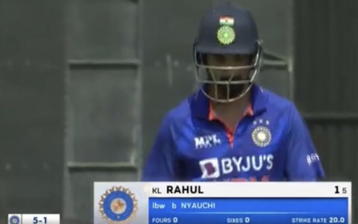 Cricket Image for VIDEO : वापसी पर फिसड्डी निकले केएल राहुल, जाते-जाते रिव्यू भी ले गए
