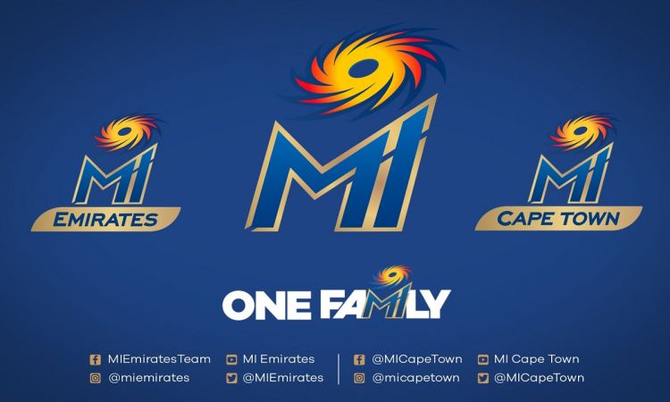 Cricket Image for Mumbai Indians Unveil Their Franchise Team Names In UAE & South Africa T20 Leagues