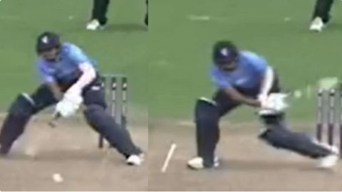 Cricket Image for Navdeep Saini Shows 'T20 Style Batting', Plays Scoop Shot Against A Pacer For Four