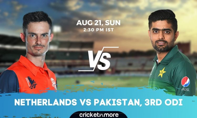 Cricket Image for Netherlands vs Pakistan 3rd ODI - Cricket Match Prediction, Fantasy XI Tips & Prob