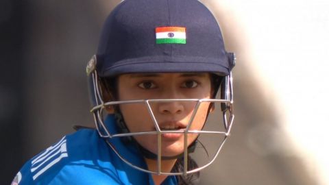 Cricket Image for Commonwealth Games Smriti Mandhana Dominating English Attack