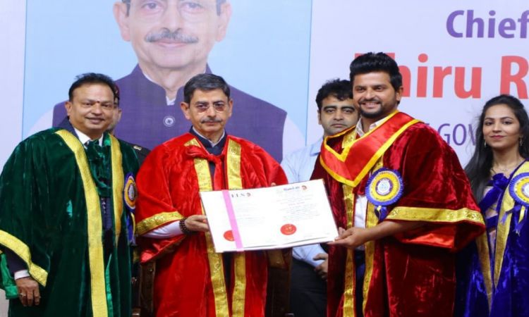 Cricketer Suresh Raina gets Hony Doctorate