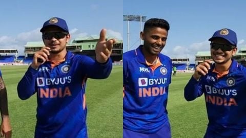 Cricket Image for VIDEO :  'भाभी प्लीज़ आने वाले मैचों में हाज़री कम कर दो', किशन ने सूर्या की पत्नी