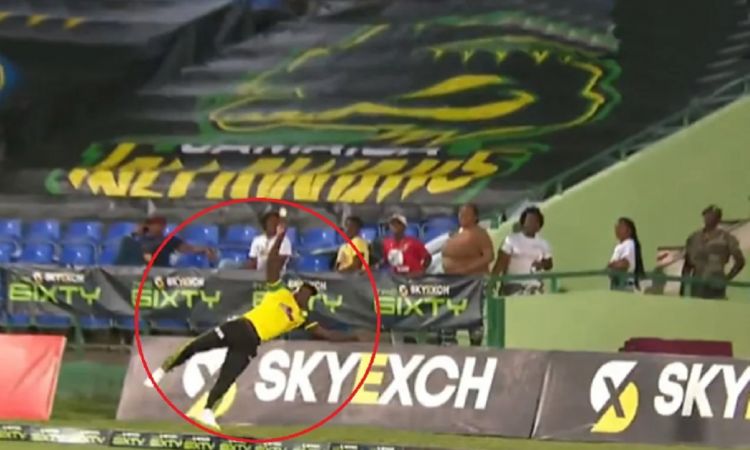 Cricket Image for The 6IXTY: Rovman Powell Displays Excellent Acrobatic Skills While Fielding; Watch