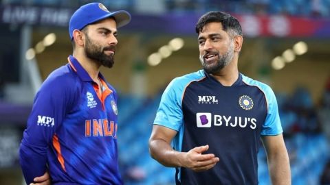 Cricket Image for Virat Kohli Pays Tribute To Dhoni Ahead of India-Pakistan Match