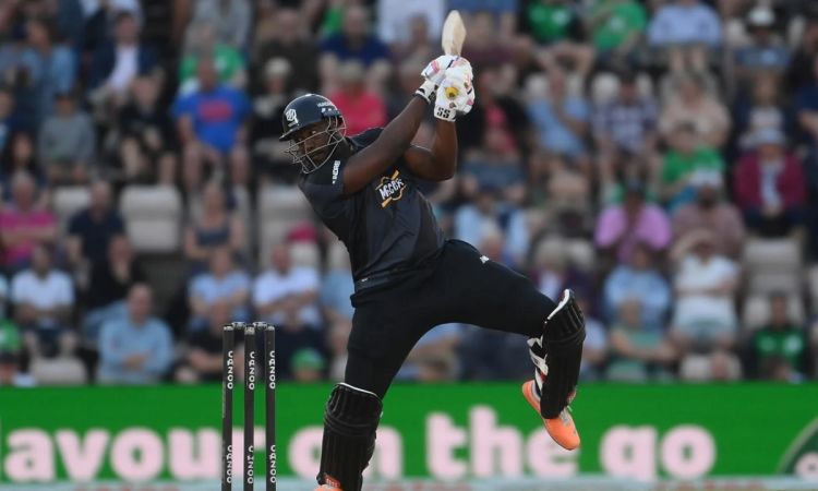 Cricket Image for WATCH: Andre Russell's Explosive Half Century In The Hundred Against Defending Cha