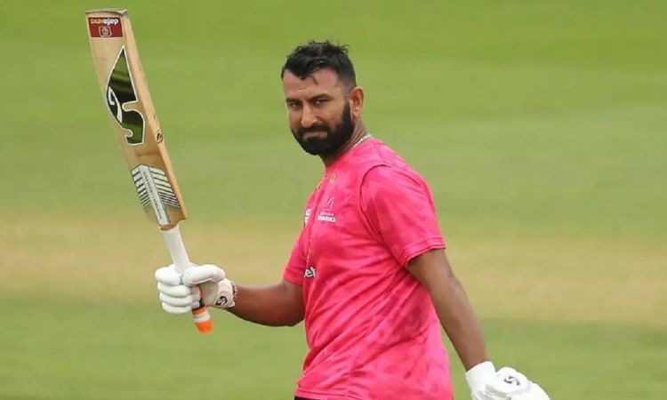 Cricket Image for WATCH: Cheteshwar Pujara Smacks Another Thunderous Ton In England; Powers His Team