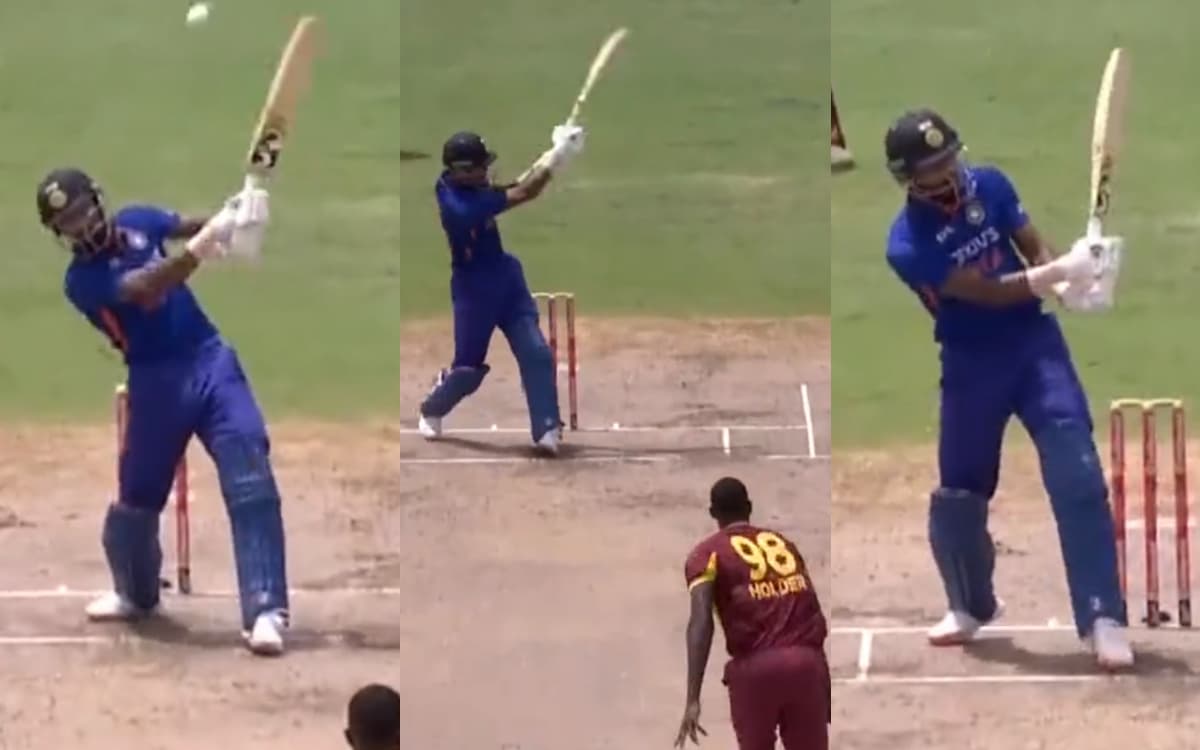 Cricket Image for VIDEO: होल्डर को याद रहेगी हार्दिक की मार, 3 बॉल पर जड़े हैं 16 रन