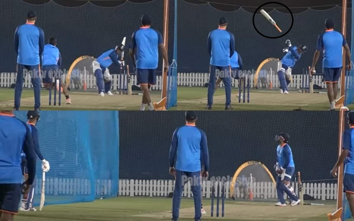 Cricket Image for VIDEO: ऋषभ पंत ने हवा में उड़ाया बैट, नेट्स में गेंदबाज़ों को जड़ रहे थे लंबे-लंबे