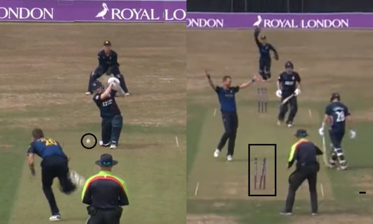 Cricket Image for पल भर में टूटा दिल, बल्लेबाज़ के शॉट से साथी बल्लेबाज़ हुआ आउट; देखें VIDEO