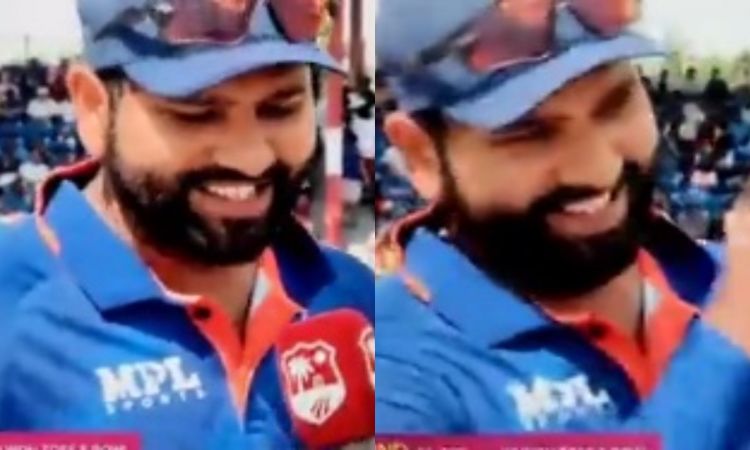Cricket Image for VIDEO : रोहित ने जैसे ही लिया संजू का नाम, झूम उठा पूरा स्टेडियम