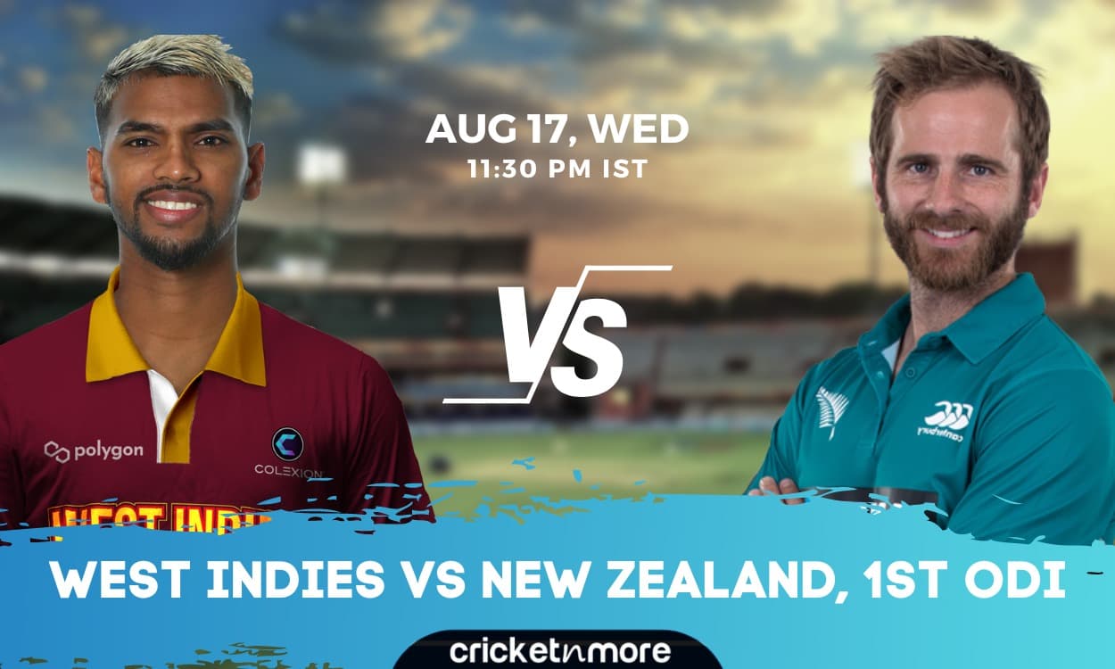 Cricket Image for WI vs NZ 1st ODI: इन 11 खिलाड़ियों पर खेल सकते हैं दांव, ऐसे बनाए अपनी Fantasy Tea