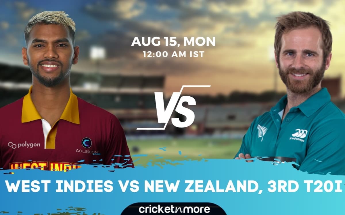 Cricket Image for WI vs NZ 3rd T20 Fantasy Team: इन 11 खिलाड़ियों पर खेल सकते हैं दांव, ऐसे बनाए अपन