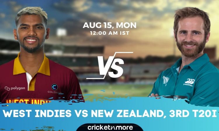 WI vs NZ 3rd T20I: इन 11 खिलाड़ियों के साथ खेल सकते हैं दांव; देखें Fantasy Team 
