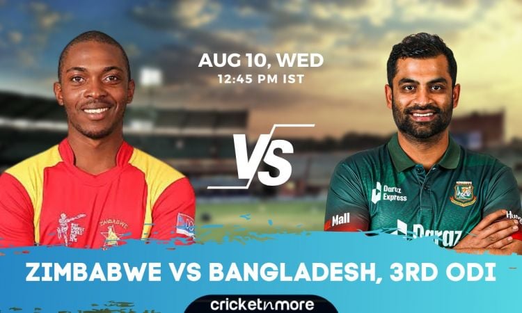 Cricket Image for Zimbabwe vs Bangladesh, 3rd ODI - Cricket Match Prediction, Fantasy 11 Tips & Prob