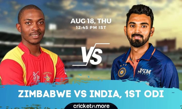 Zimbabwe vs India, 1st ODI - Cricket Match Prediction, Fantasy XI Tips & Probable XI