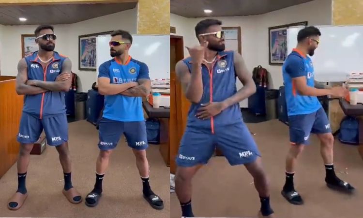 Cricket Image for Hardik Pandya Dancing Video With Virat Kohli