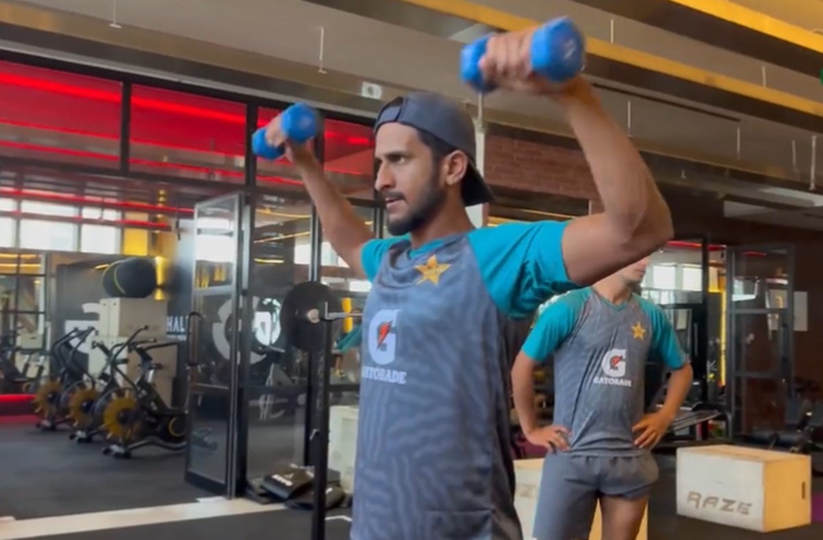 Cricket Image for Hasan Ali Intense Gym Session Before Ind Vs Pak Match