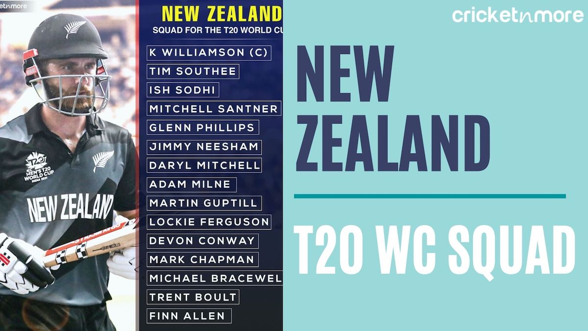न्यूजीलैंड ने टी-20 वर्ल्ड कप 2022 के लिए टीम की घोषणा की, 2 नए चेहरों को मिला मौका