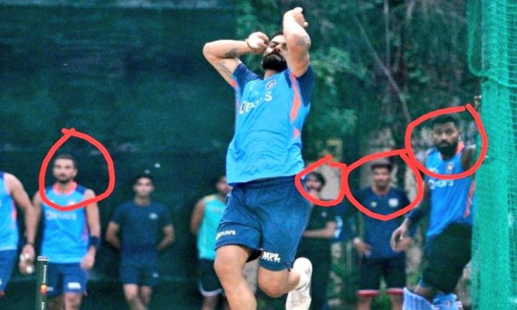 Cricket Image for India Vs Australia Hardik Pandya Reaction On Virat Kohli Bowling