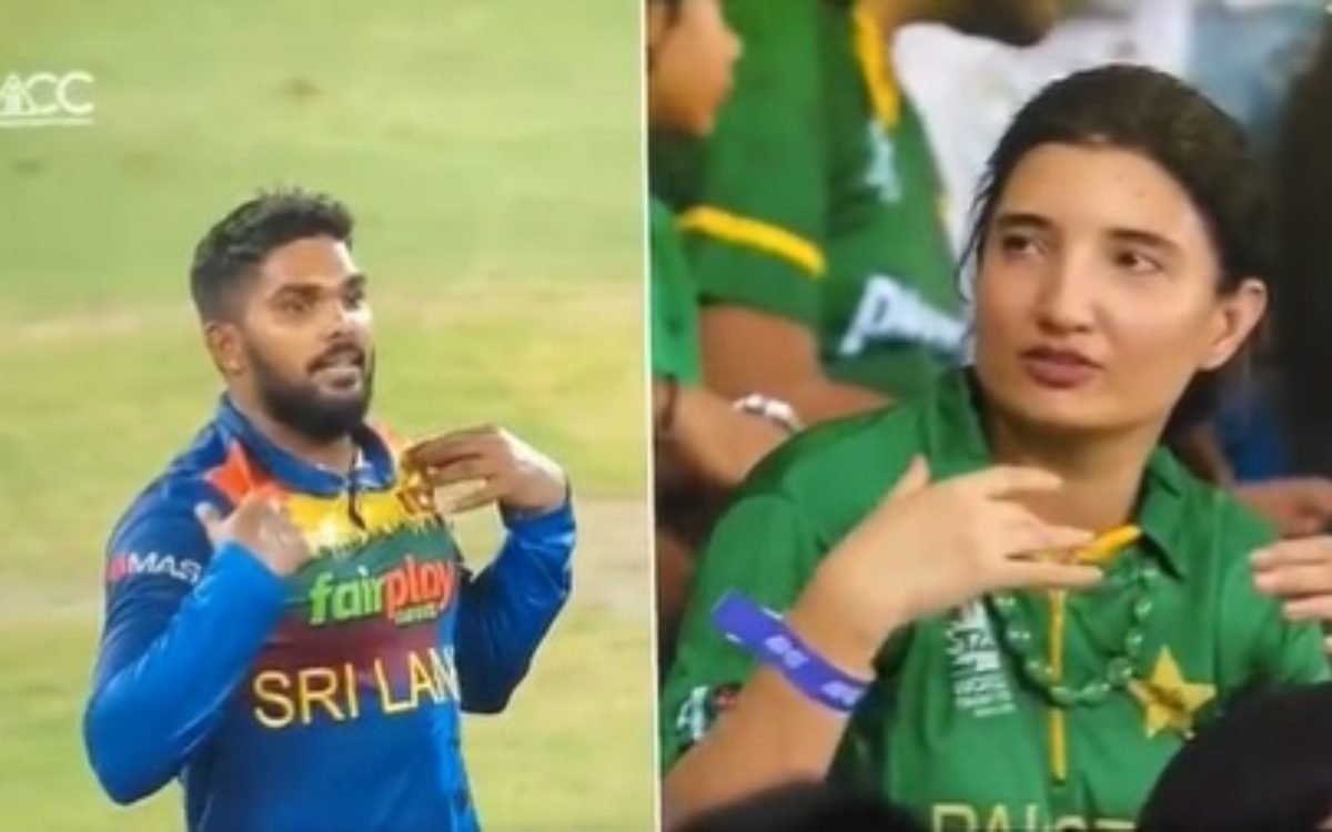 Cricket Image for VIDEO : हसरंगा की फैन निकली पाकिस्तानी लड़की, पाकिस्तान का विकेट गिरा तो की वानिंद