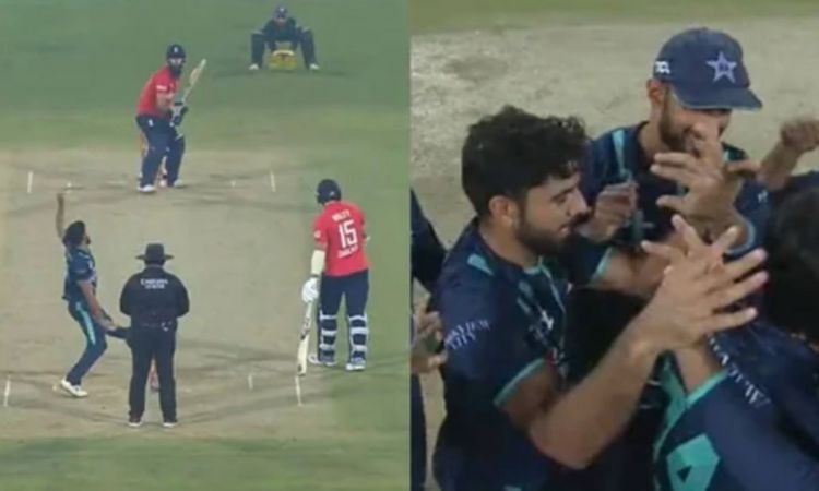 Cricket Image for VIDEO : पाकिस्तान के नौसिखिए बॉलर ने बचाए आखिरी ओवर में 15 रन, मोईन अली भी यॉर्कर्