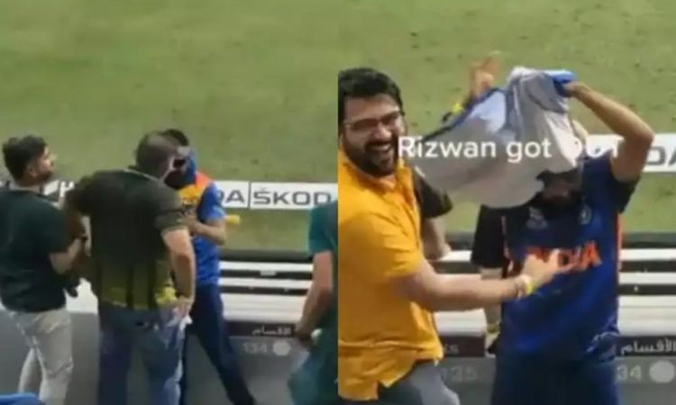 Cricket Image for VIDEO : श्रीलंका की जर्सी पहनकर पहुंचा इंडियन फैन, पाकिस्तानी फैंस ने चिढ़ाया फिर 