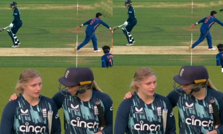 Cricket Image for Deepti Sharma Mankad Video Charlie Dean Crying Ind Vs Eng