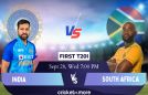 Cricket Image for India vs South Africa, 1st T20I - Cricket Match Prediction, Fantasy XI Tips & Prob