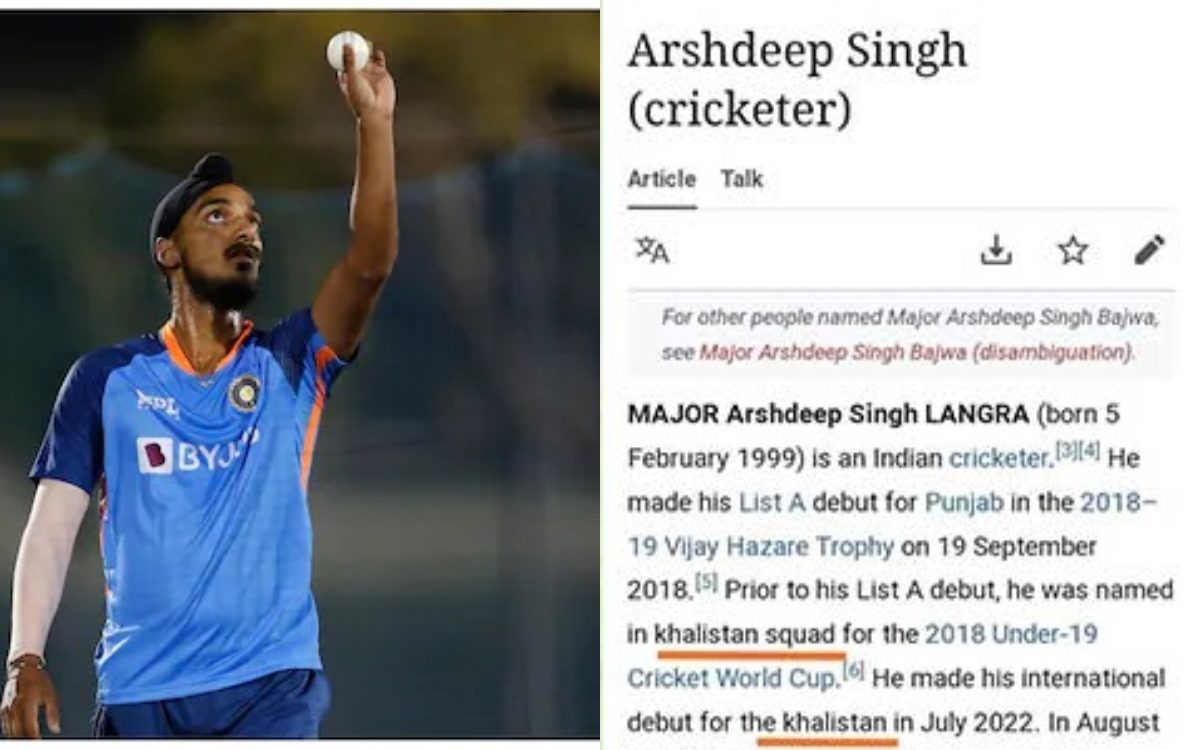 Cricket Image for अर्शदीप के विकिपीडिया पेज से हुई छेड़छाड़, सरकार ने विकिपीडिया को भेजा समन